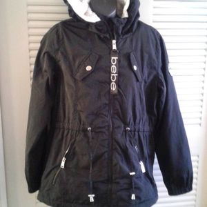 BeBe Black Full Zippered Front Jacket